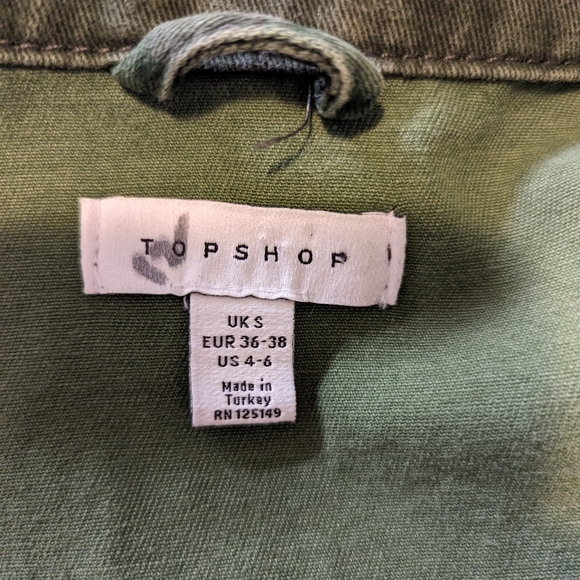 Topshop Oversized Camo Jacket - Picture 6 of 9